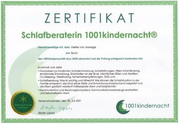 Zertifikat 1001 Kindernacht 